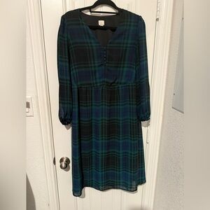 A New Day Green and Blue Checkered Top